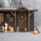 Alpaca, Sledging Penguin & French Bulldog Christmas Figures