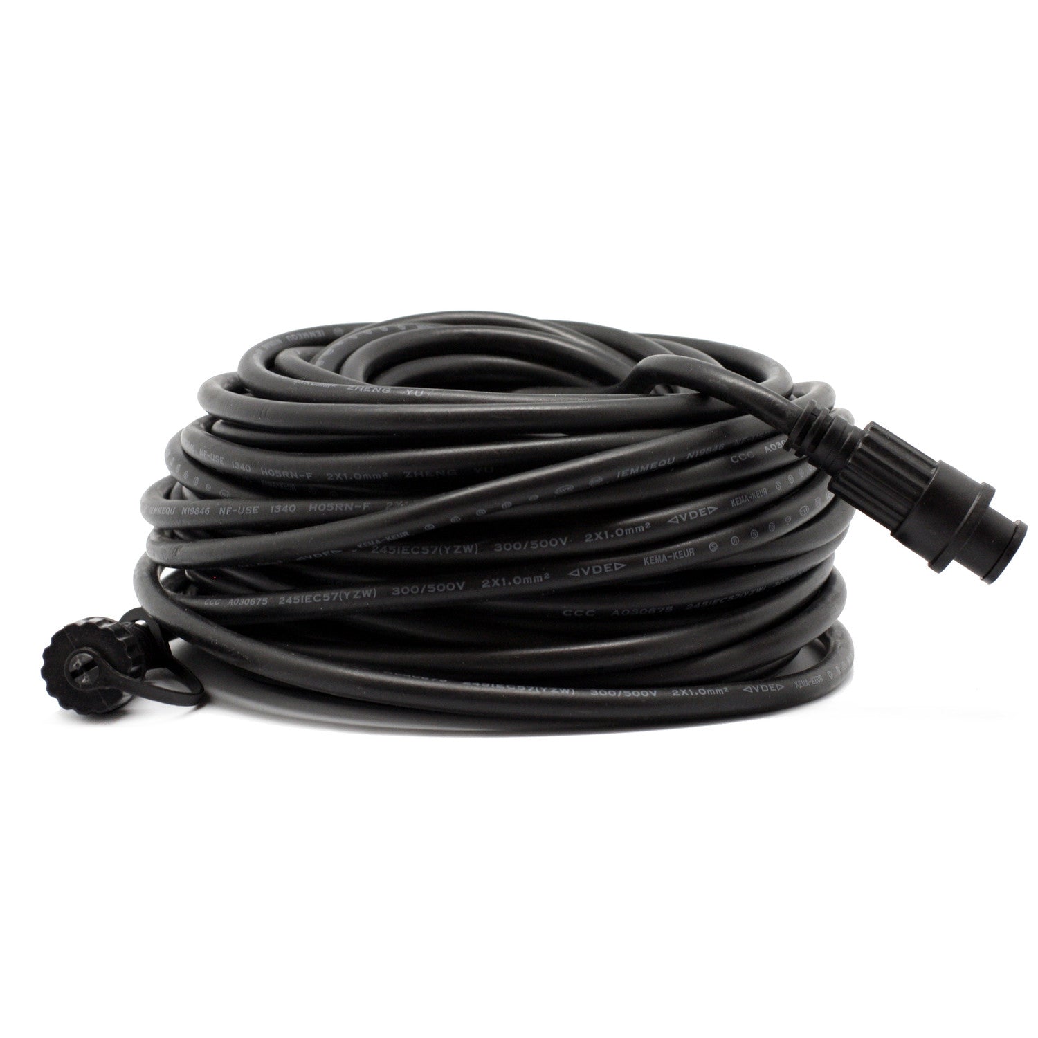 5m Black Rubber Extension Cable Type A