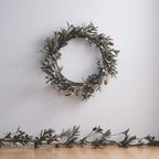 40cm Classic Acorn & Winter Foliage Wreath