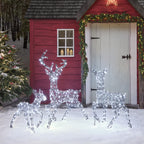 Dual LED Studley Light Up Reindeer Family