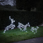 Harlow Leaping Light Up Reindeer Family