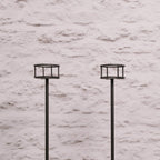 Set of 2 Adjustable Outdoor Candle Stakes