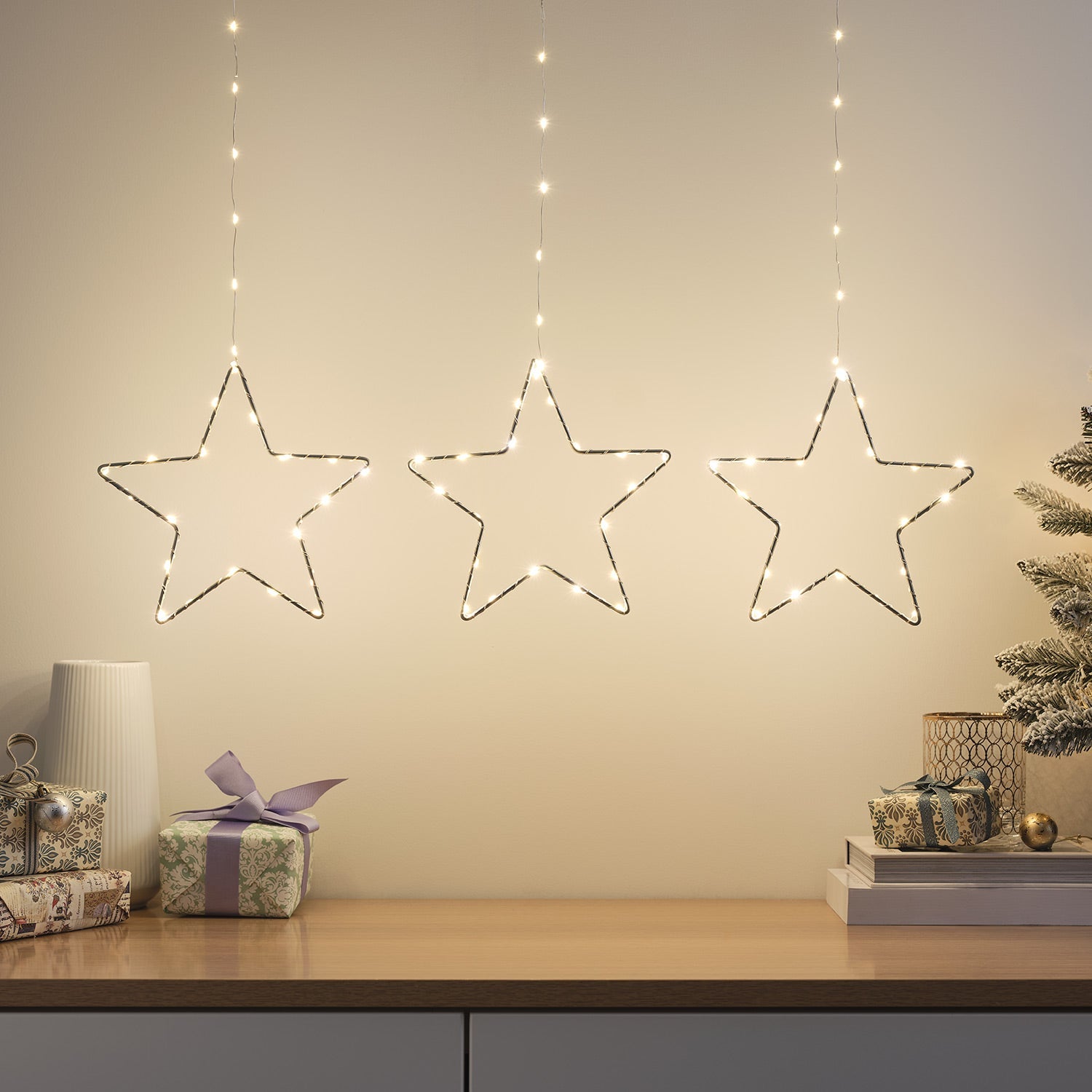 6 Outdoor Hanging Star Lights