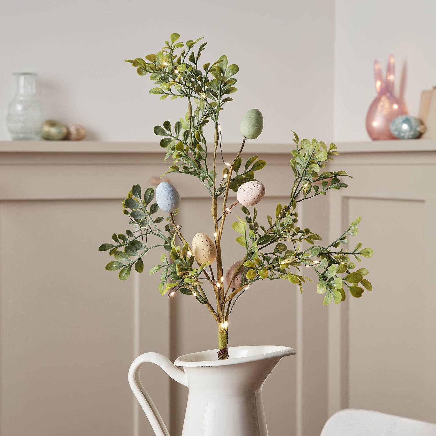 Pre Lit Pastel Easter Egg Sprig