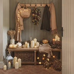 Pre Lit Autumn Winter Wreath & Bough