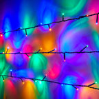 Essential Connect 20m 200 Multi Coloured Connectable Fairy Lights Green Cable