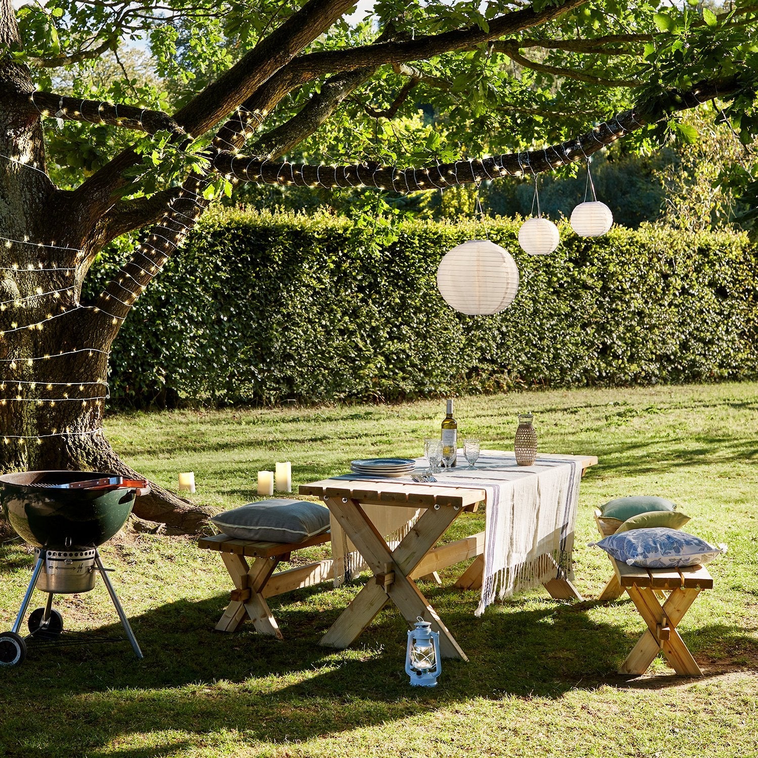 Essential Connect 60m 600 Warm White Connectable Fairy Lights Clear Cable