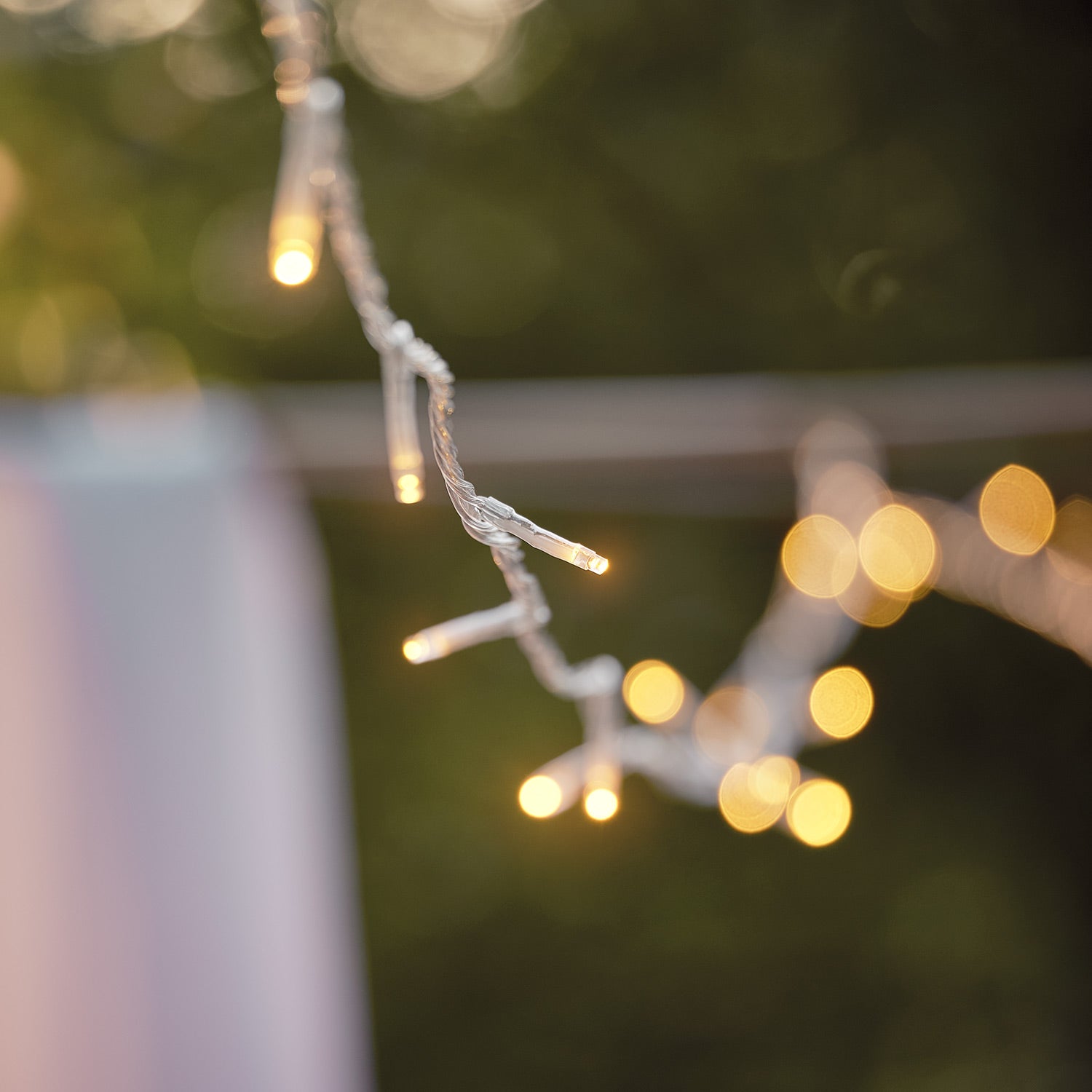 Essential Connect 60m 600 Warm White Connectable Fairy Lights Clear Cable