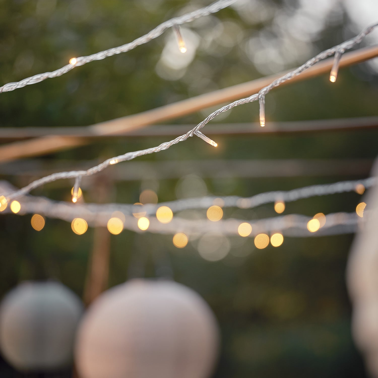 Essential Connect 40m 400 Warm White Connectable Fairy Lights Clear Cable