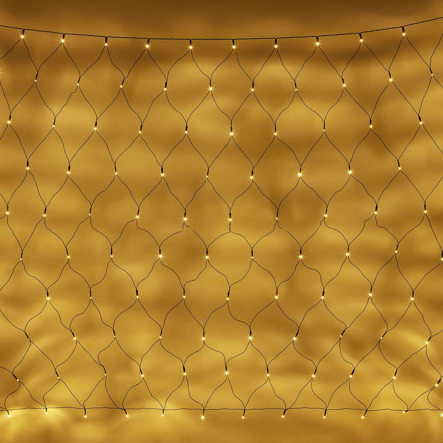 Essential Connect 2m x 1.5m 140 Warm White Connectable Net Lights Green Cable