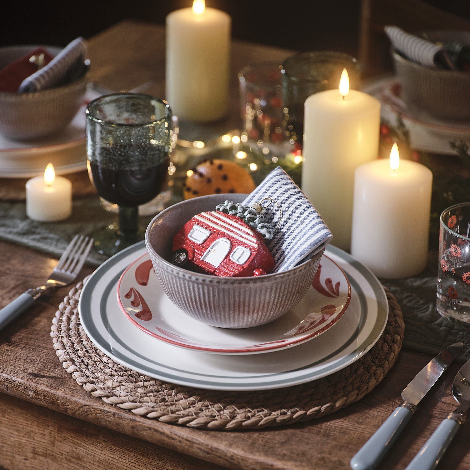 Set of 3 Christmas Car Decorations