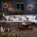 45cm Albury Black Garden Lantern with TruGlow® Candle