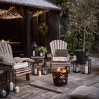 25cm Albury Black Garden Lantern with TruGlow® Candle