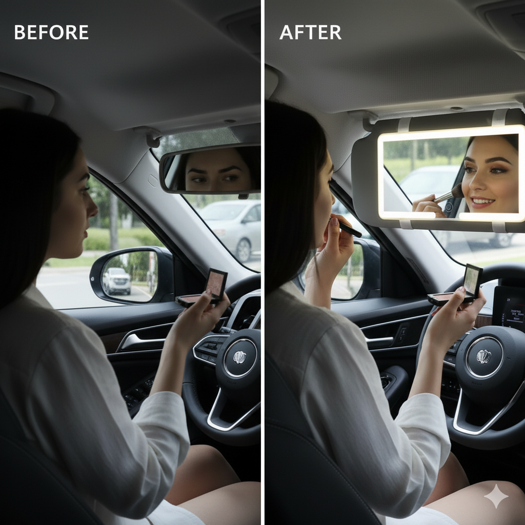 Starmeca™ Glow Visor Mirror