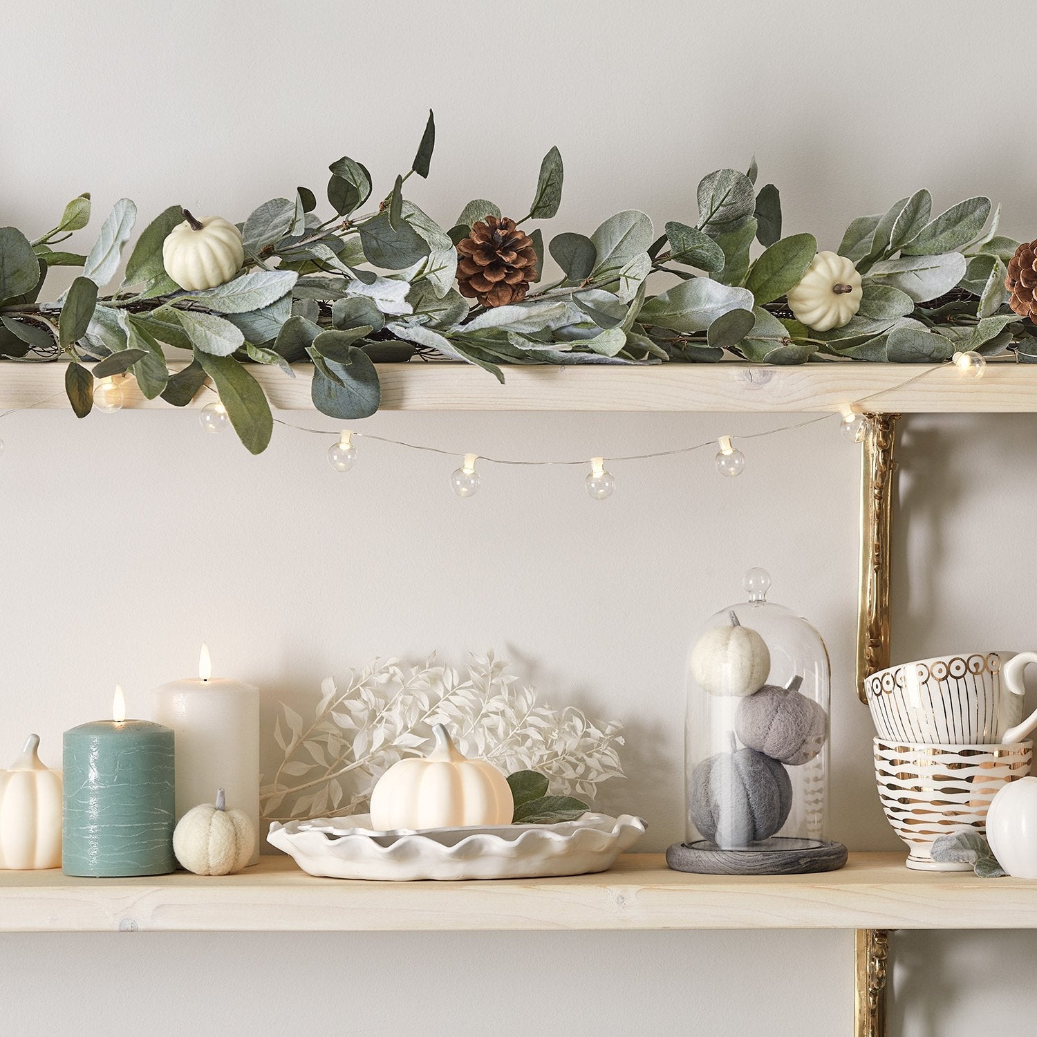 1.5m Pumpkin & Pinecone Autumn Garland