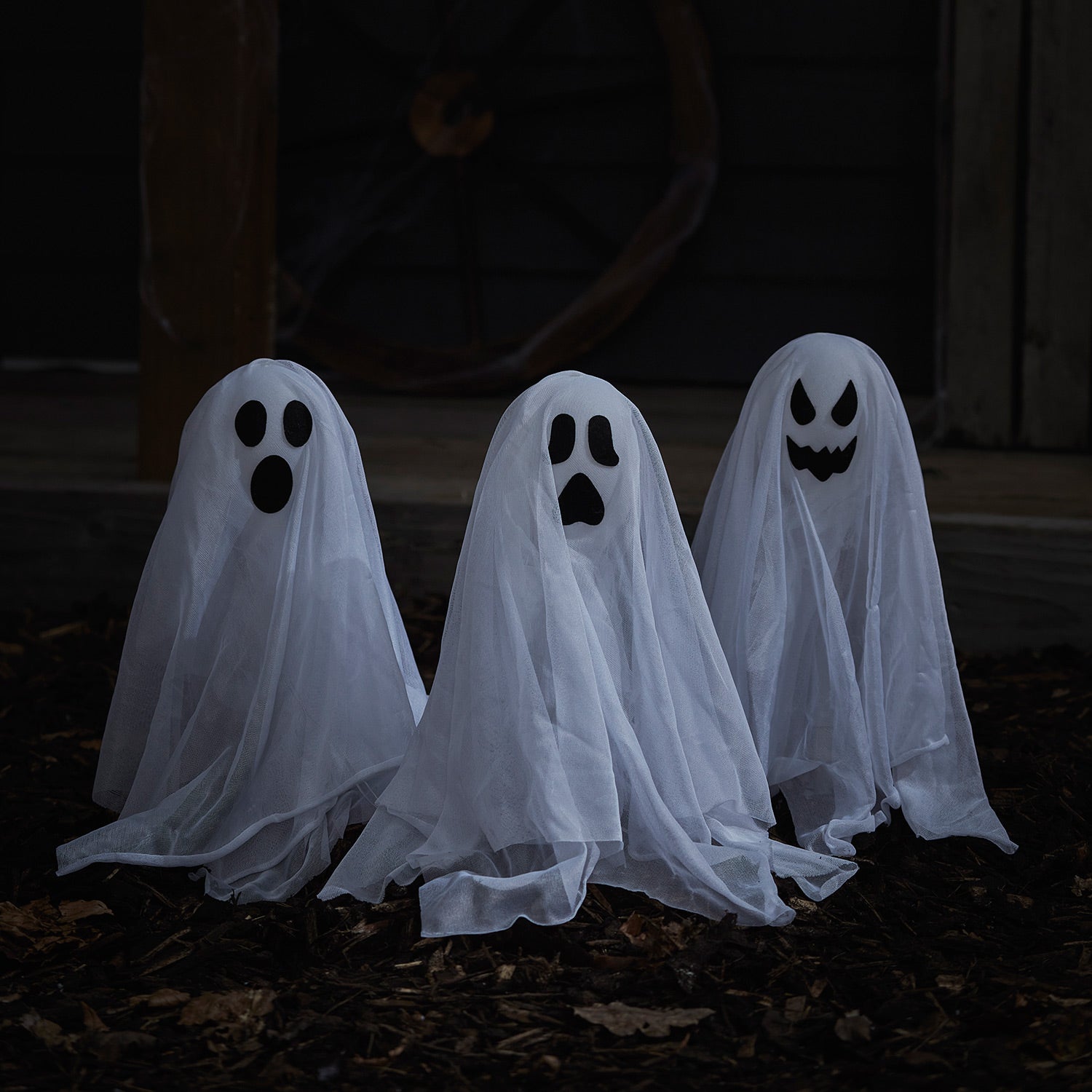 3 Ghost Garden Stake Lights