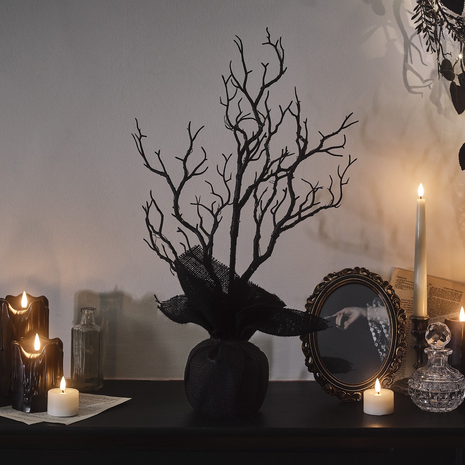 50cm Halloween Pre-Lit Twig Tree