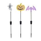 3 Neon Halloween Garden Stake Lights
