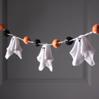Felt Ghost LED Halloween Garland