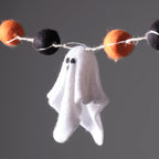 Felt Ghost LED Halloween Garland