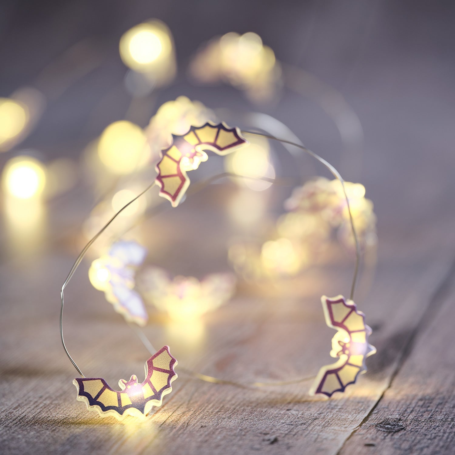 20 Halloween Bat LED Micro String Lights