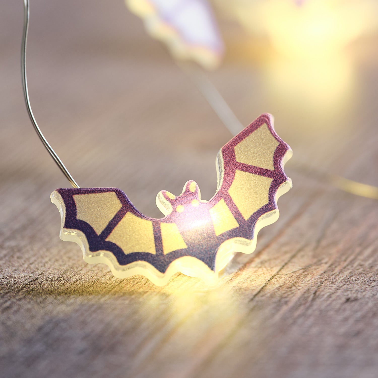 20 Halloween Bat LED Micro String Lights