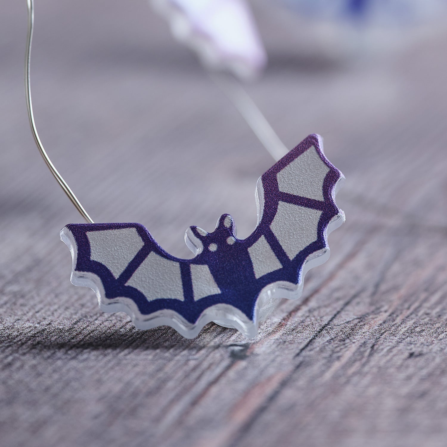 20 Halloween Bat LED Micro String Lights