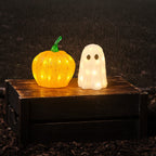 Mini Ghost & Pumpkin Light Up Halloween Decorations