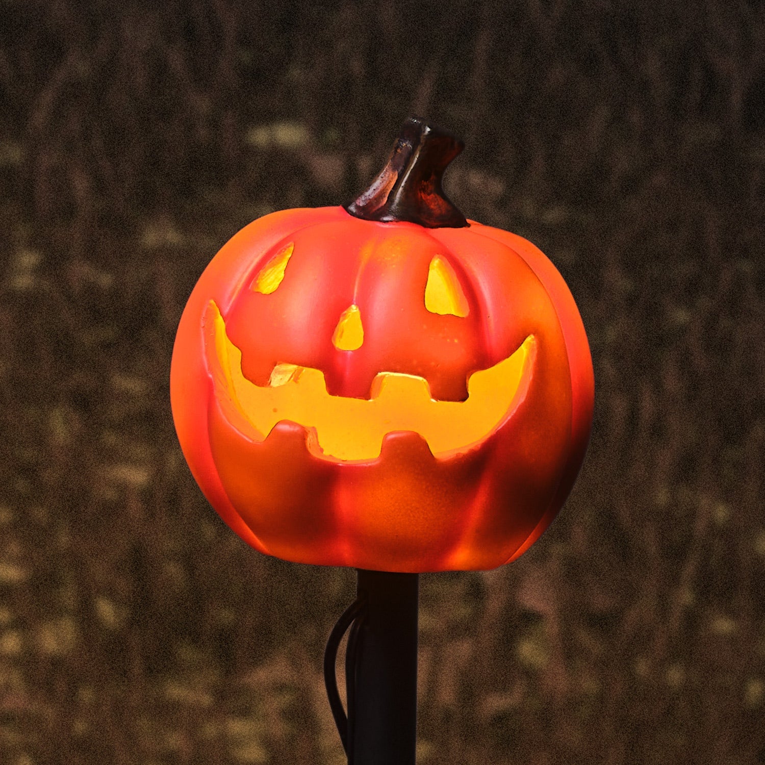 Set of 4 Halloween Pumpkin Stake Lights