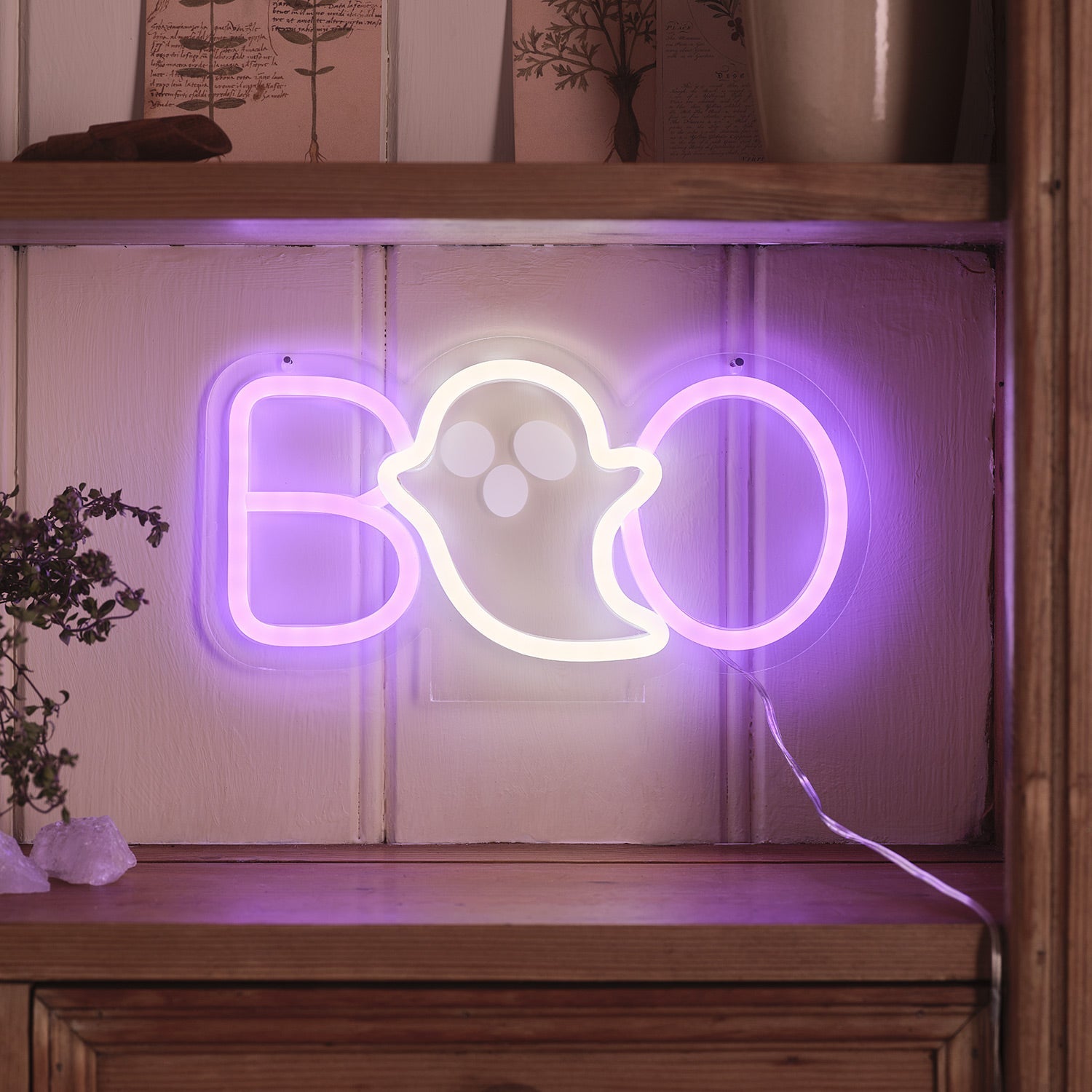 Boo Halloween Neon Light Decoration