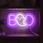 Boo Halloween Neon Light Decoration