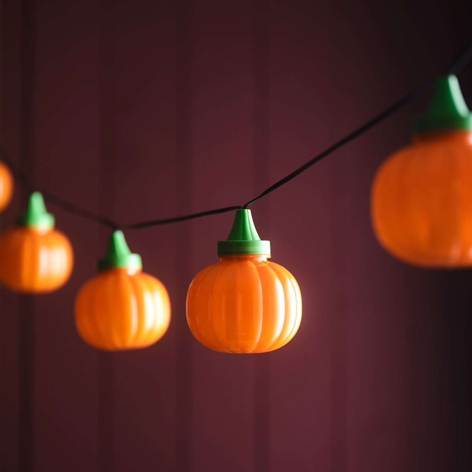 6 Animated Halloween Pumpkin LED String Lights