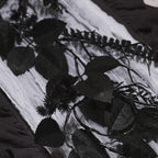 1.8m Pre Lit Black Foliage Halloween Garland