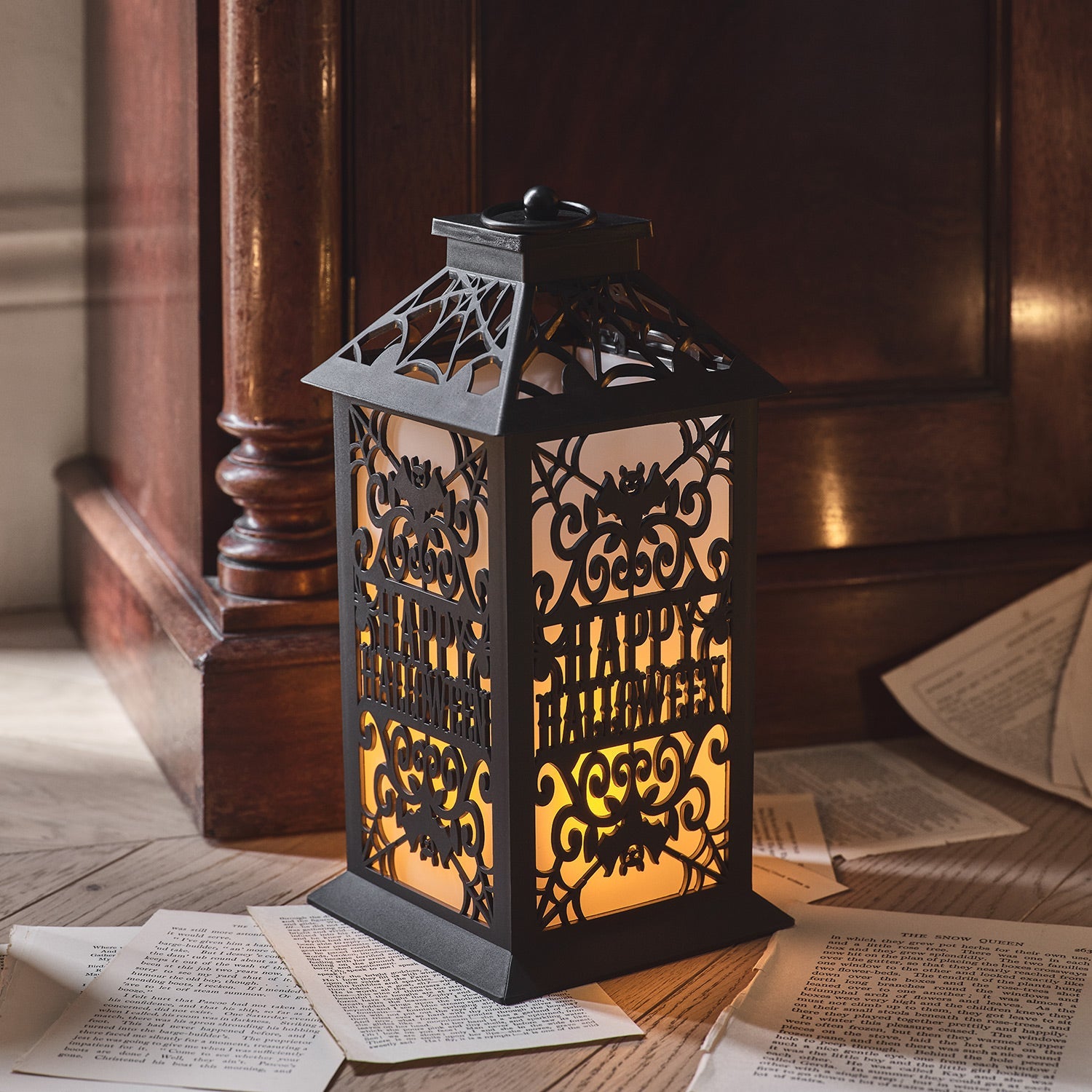 Flickering Flame LED Halloween Lantern
