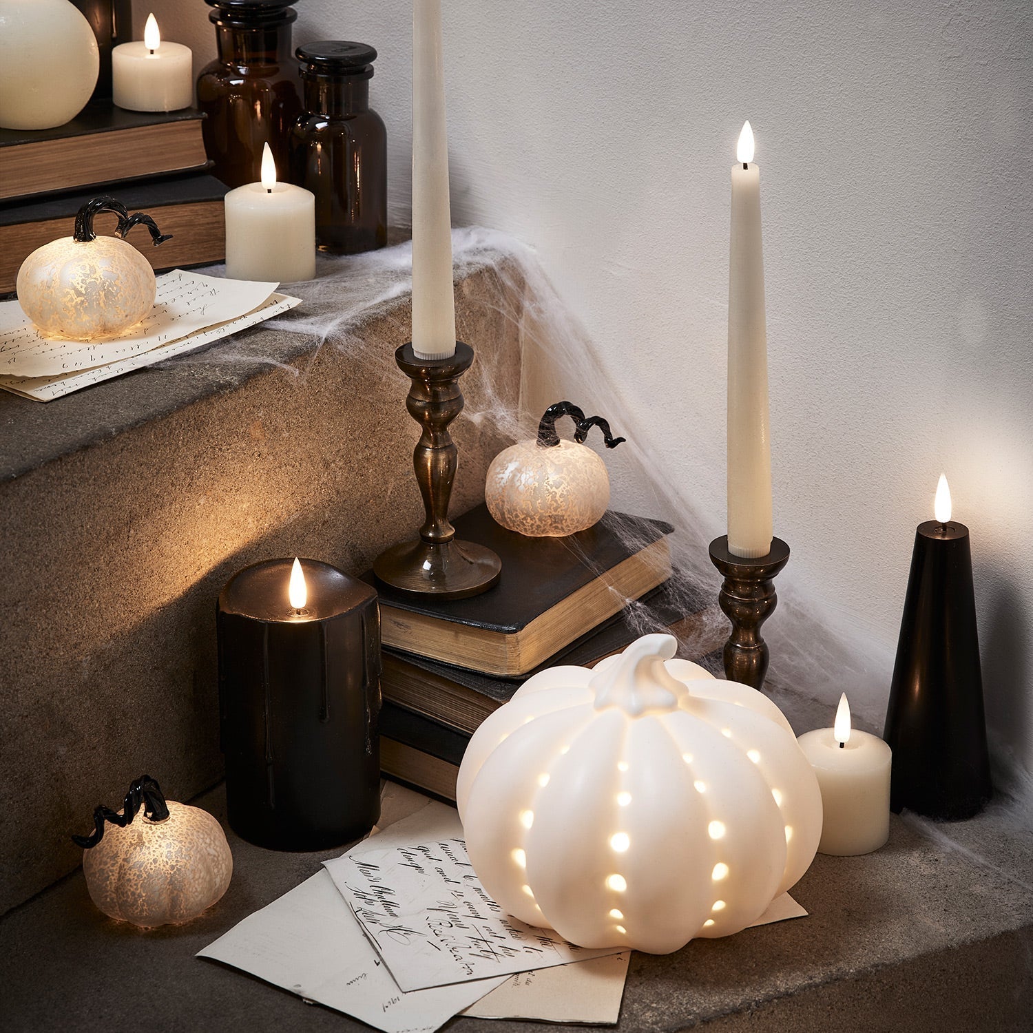 Ceramic Pumpkin Light