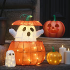 15cm Pumpkin Light Up Halloween Decoration