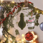 Set of 12 Red Christmas Baubles