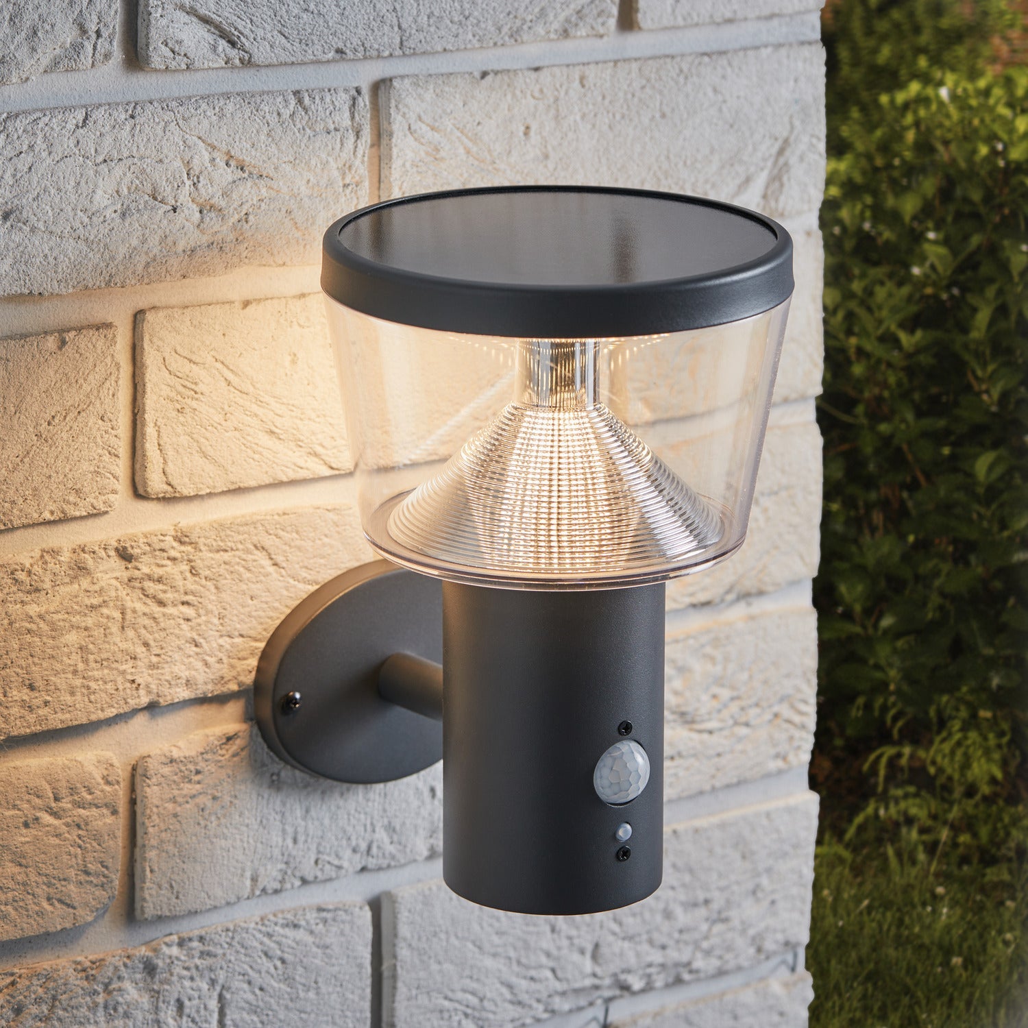 Rhodes Solar Wall Light with Motion Sensor