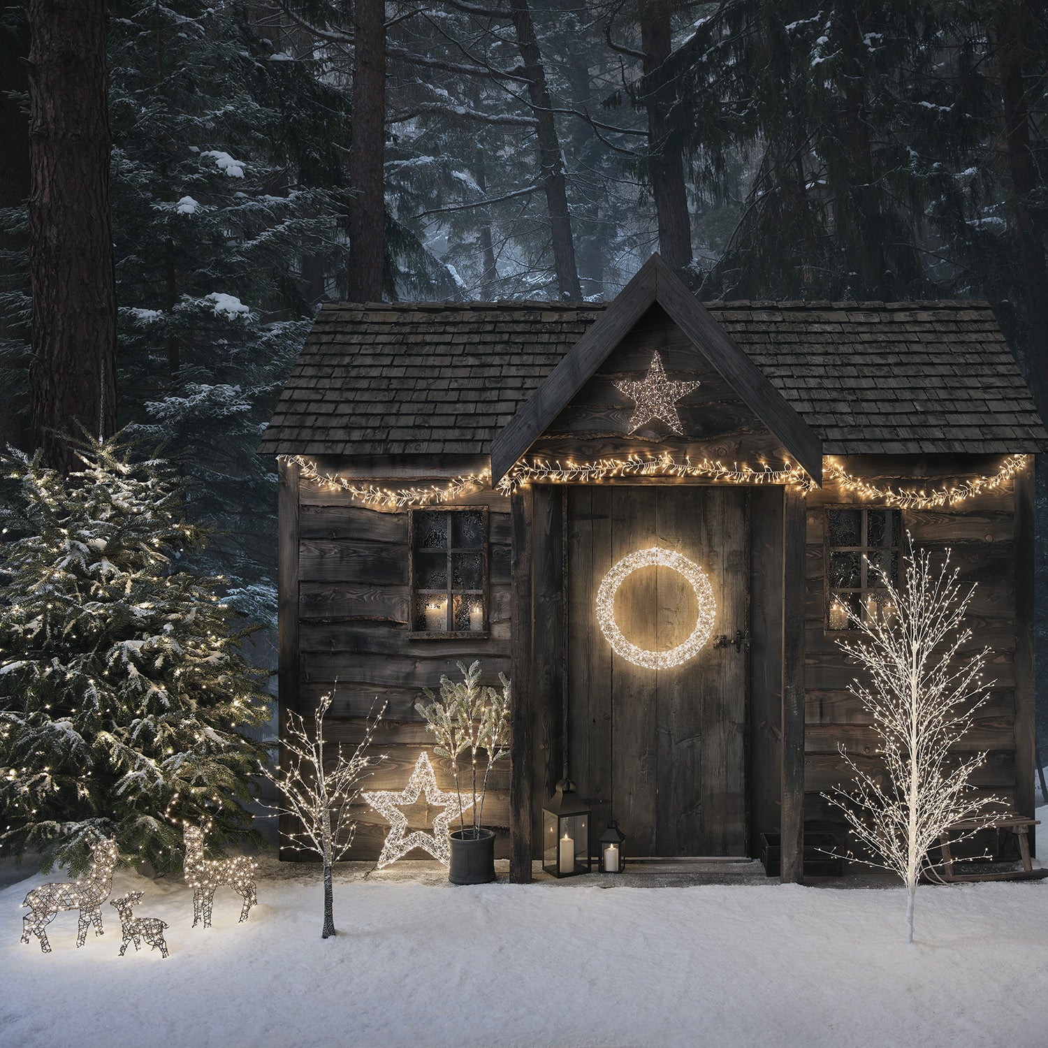 38cm Wire Wrapped 3D LED Star Light