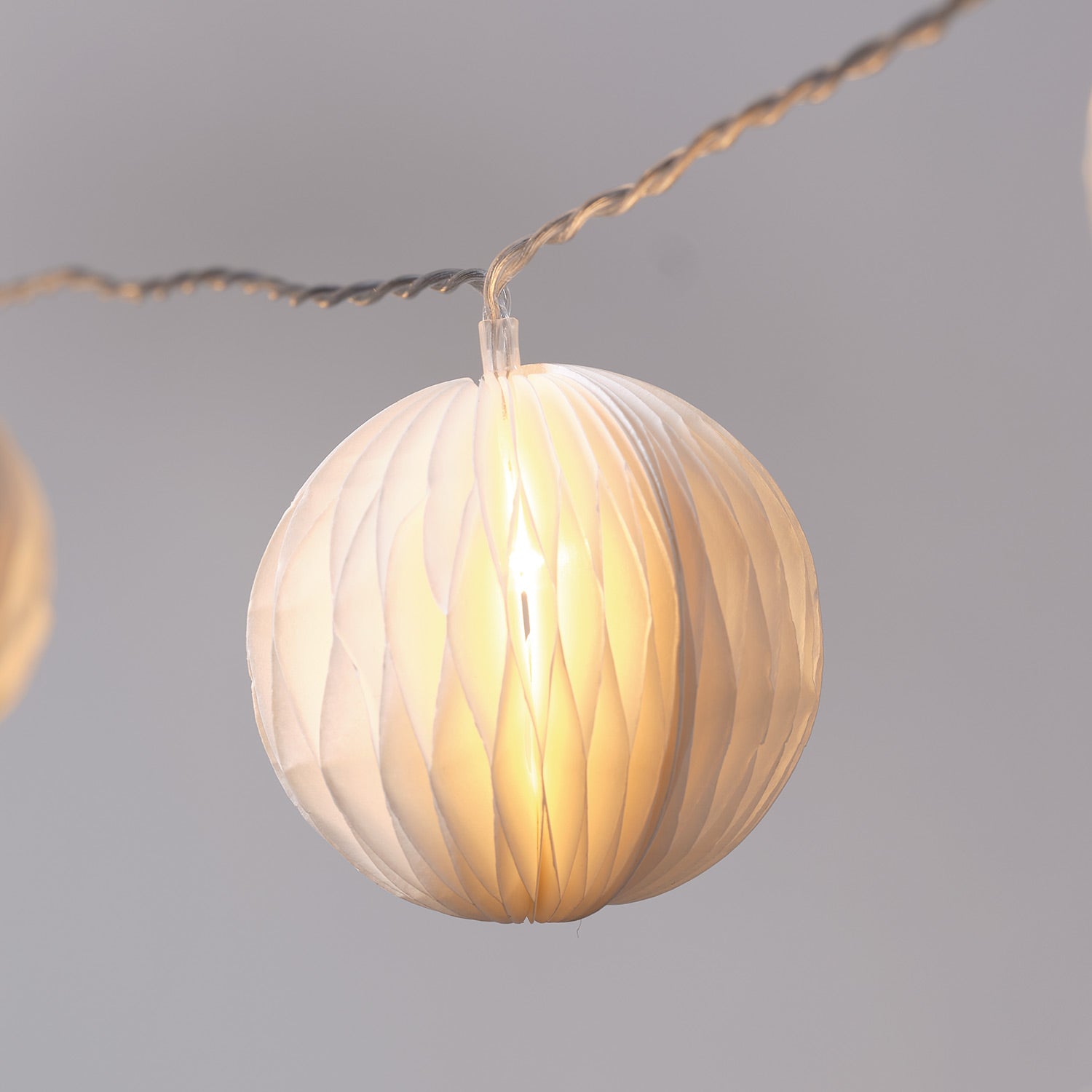10 Paper Ball LED String Lights