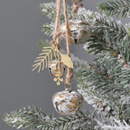 Set of 2 Hanging Bell Christmas Decorations