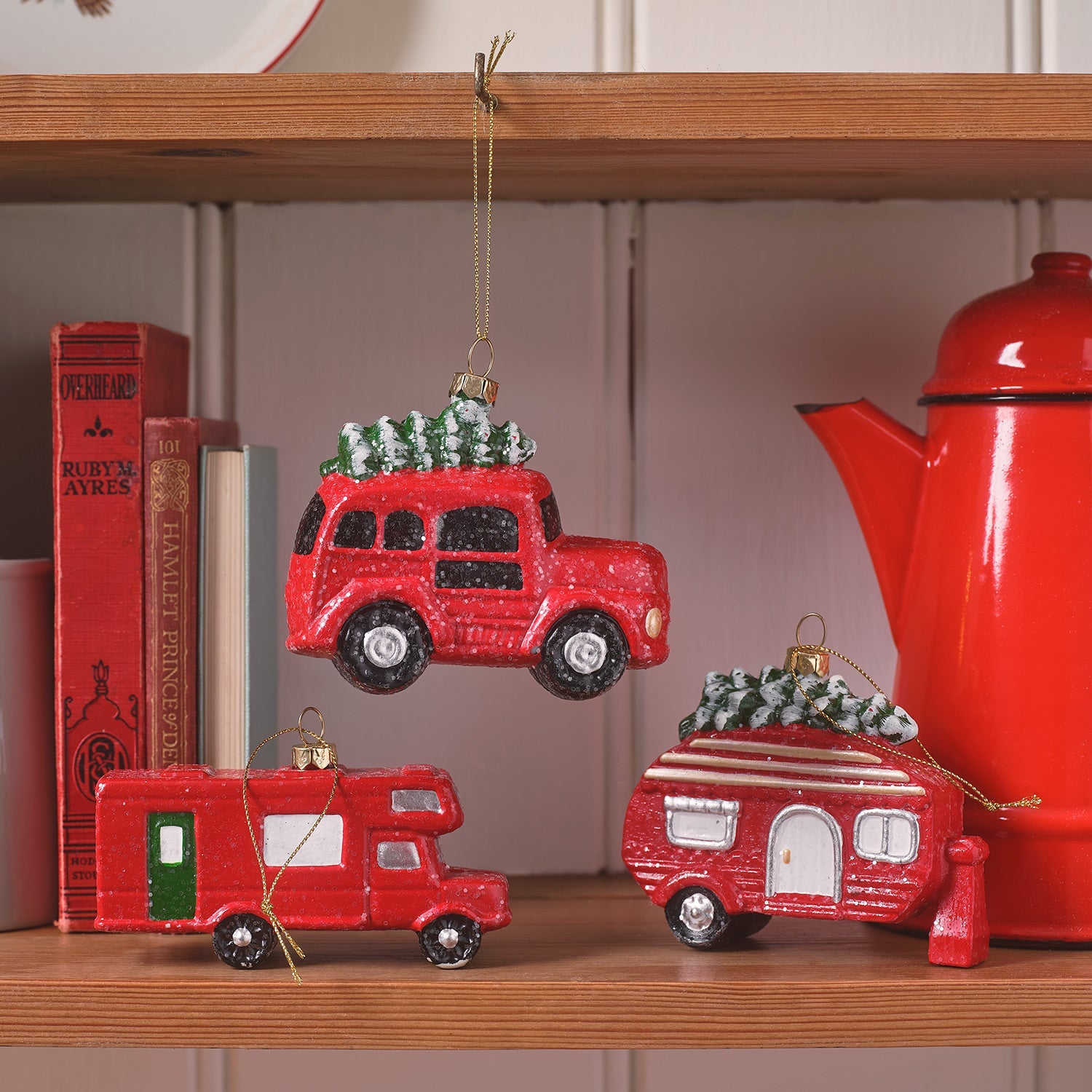 Set of 3 Christmas Car Decorations