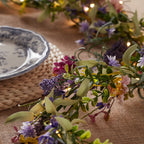 Pre Lit Spring Lavender Garland