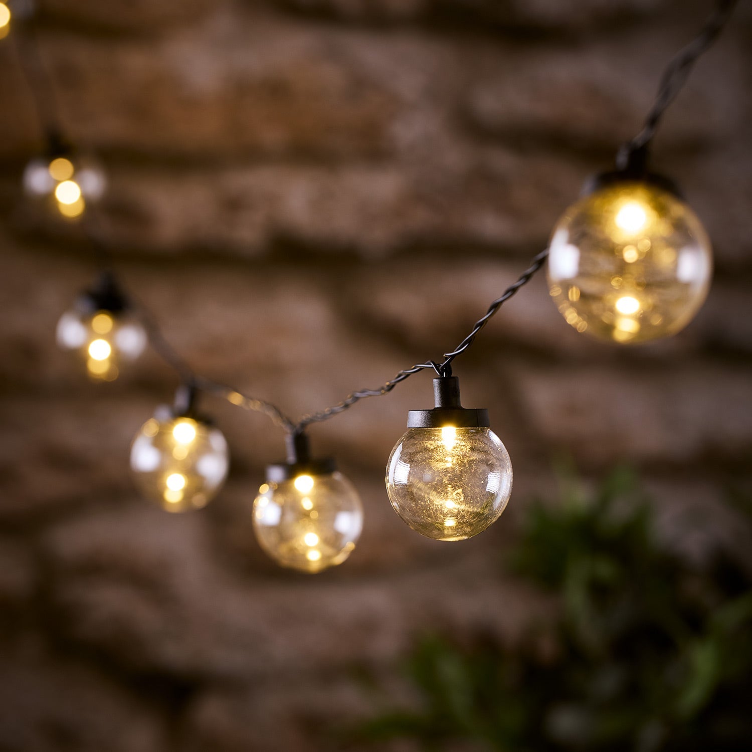 30 Clear Cap Plug In Festival Festoon Lights