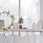 25cm Pre Lit Dainty Mistletoe Wreath