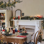 14cm Winter Mushroom and Rattan Candle Holder