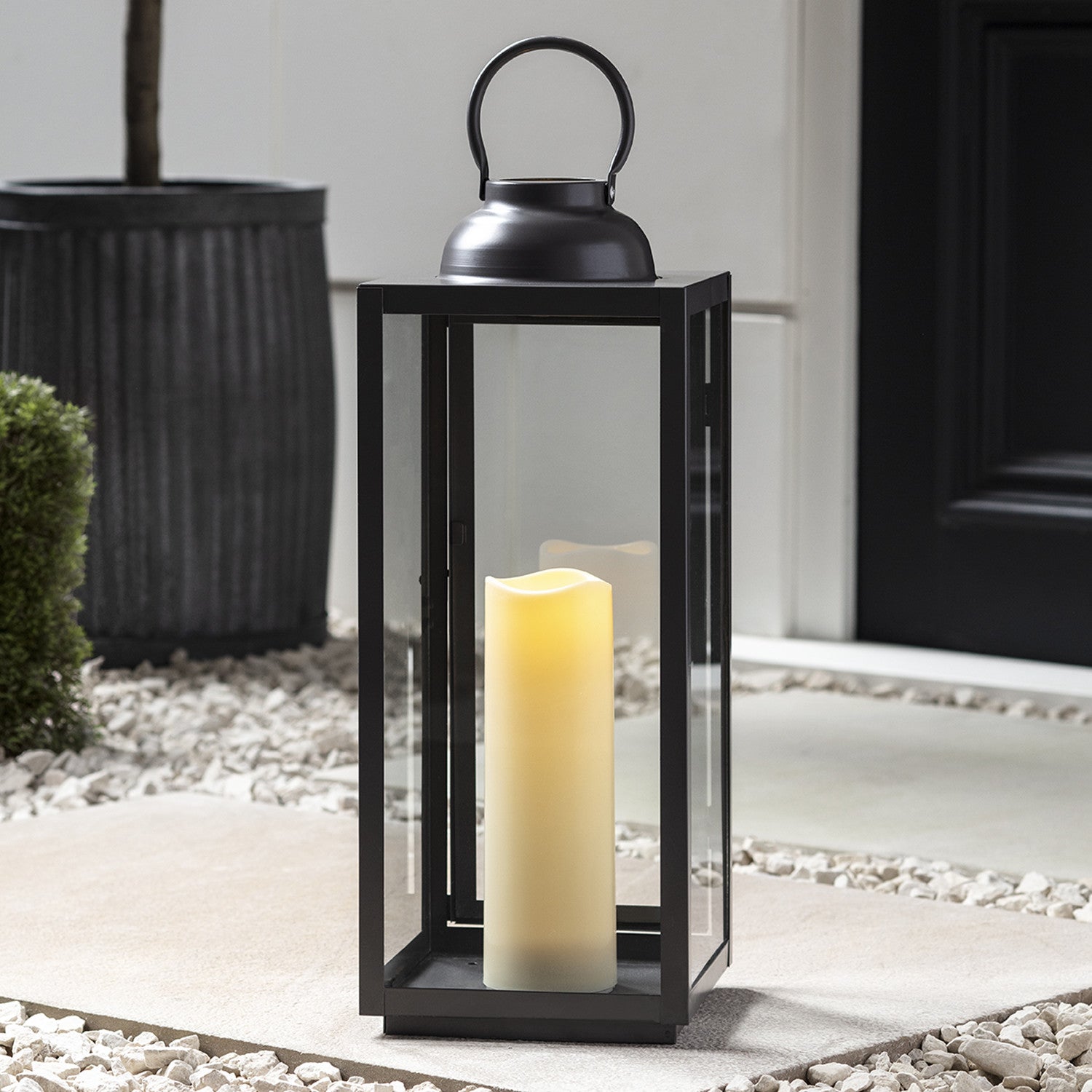 Large Slate Grey Garden Lantern