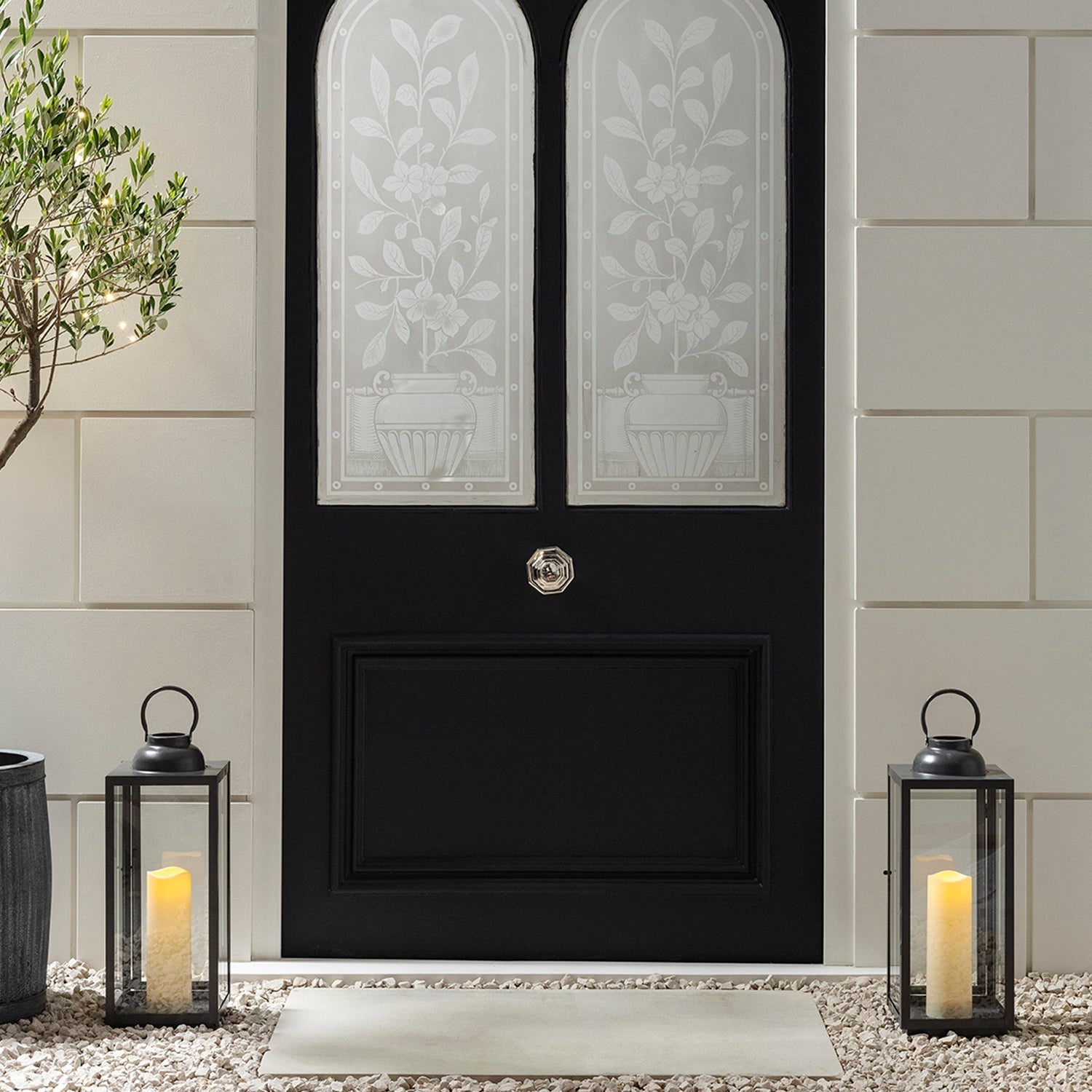 Large Slate Grey Garden Lantern