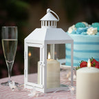 Perth White Garden Lantern with TruGlow® Candle