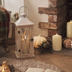 Folkestone Wooden Lantern with TruGlow® Candle